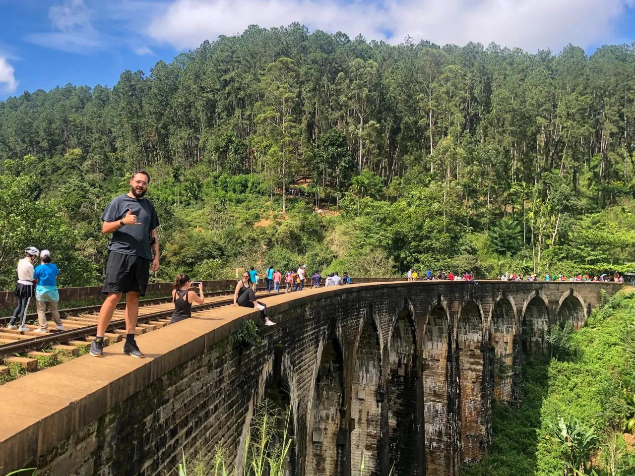 Me on the Nine Arches Bridge close to Kandy